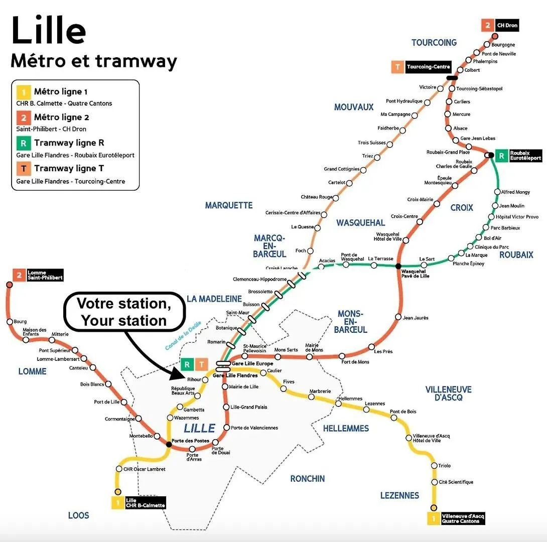 Old Lille: Charming Renovated Apartment 0*, Lille Fransa